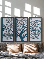 3 Panel Tree Wall Art