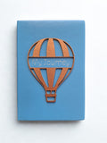 Journal Aqua Blue with Hot Air Balloon