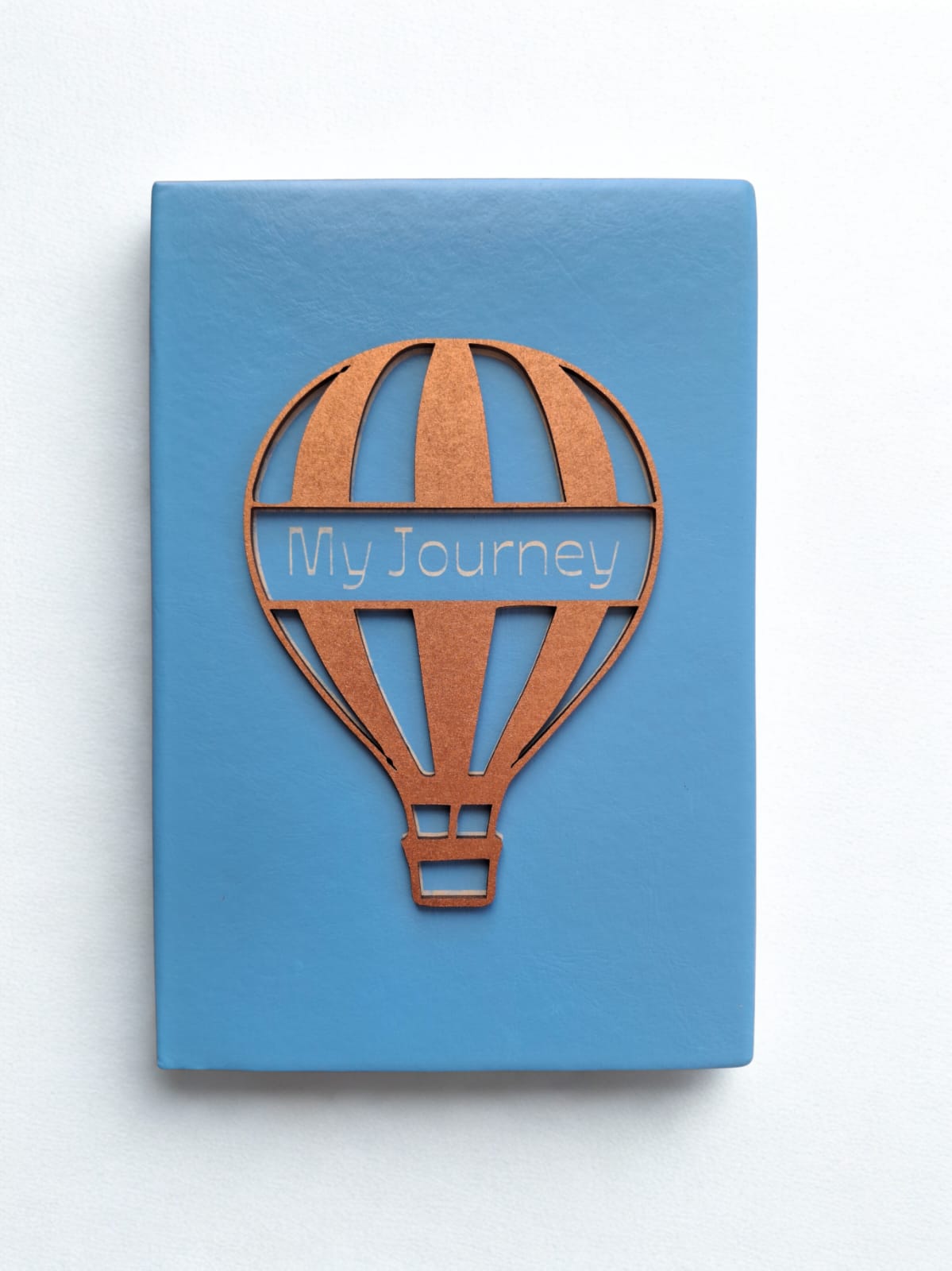 Journal Aqua Blue with Hot Air Balloon