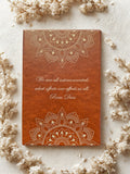 Journal Brown Tan Ram Dass Quote