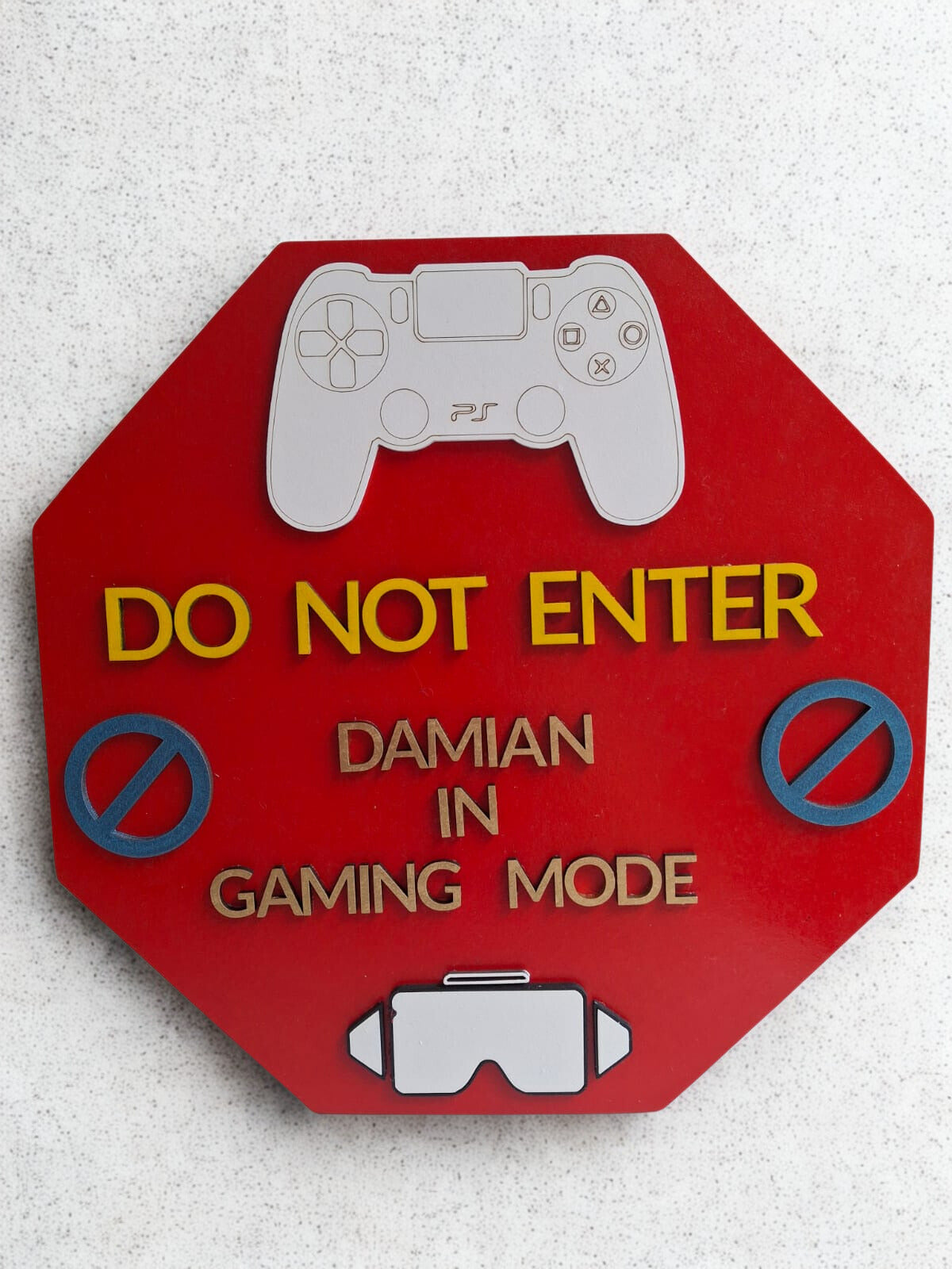 Gaming door sign