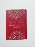 Journal Red Tan with Ram Dass Quote