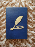 Journal navy with Gold Decor