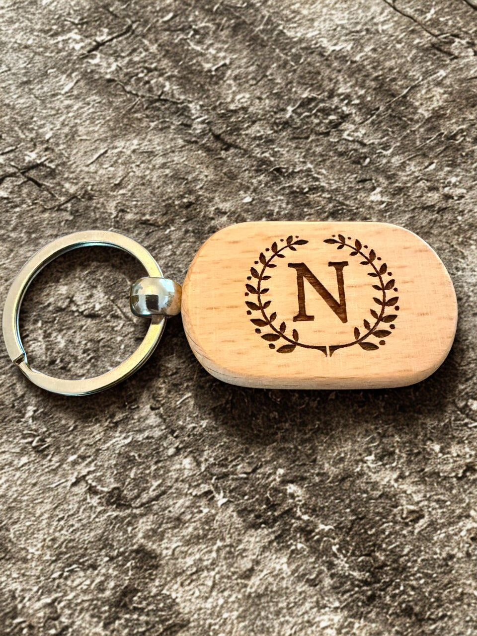 Monogram keychain