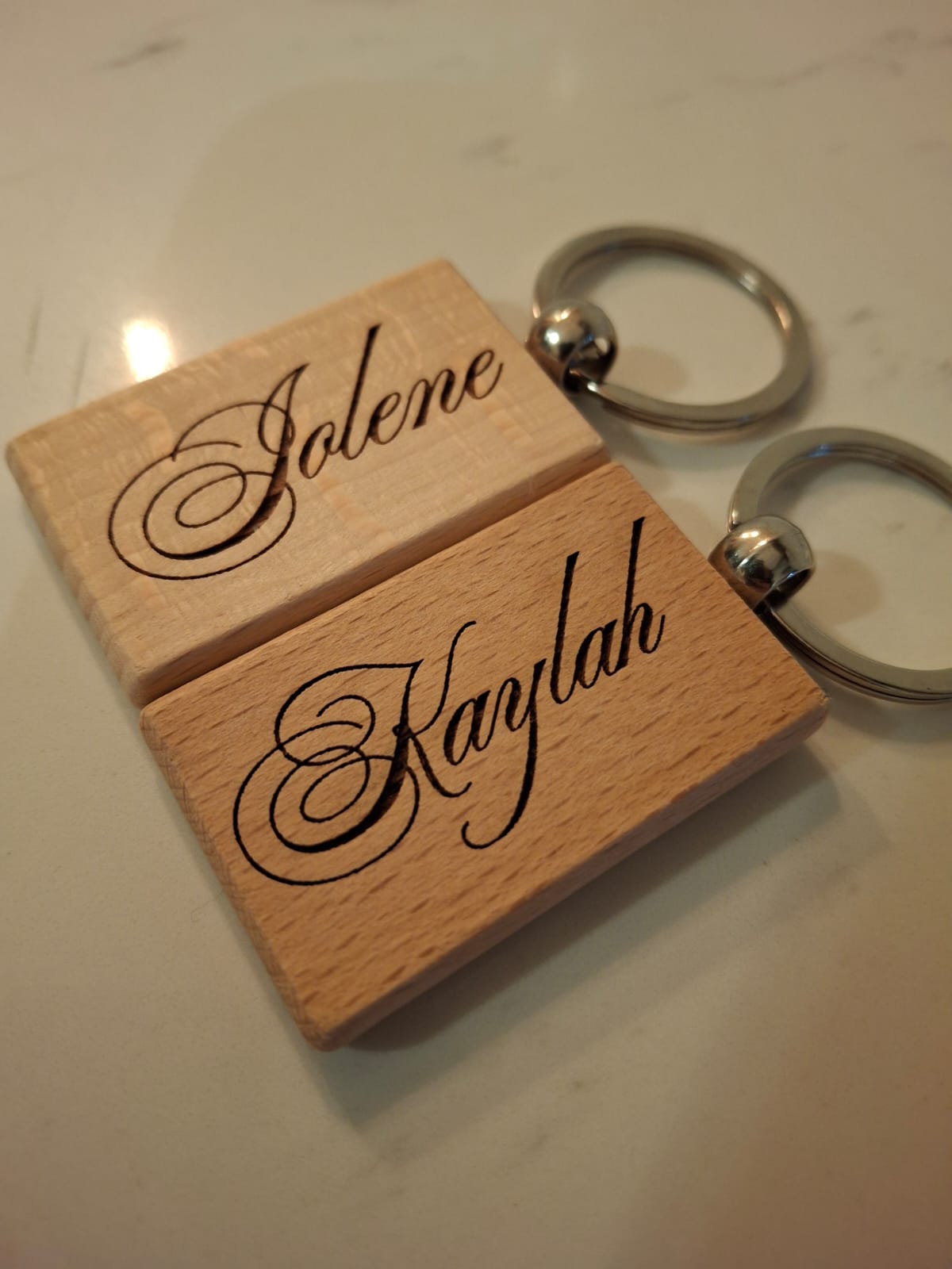Personalised keychains