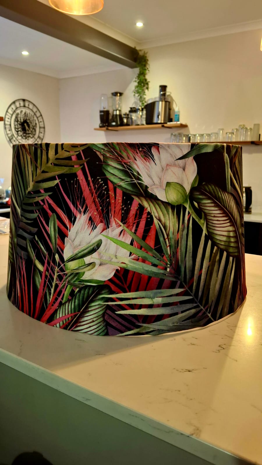 Dark Exotic Rainforest Lampshade - Large