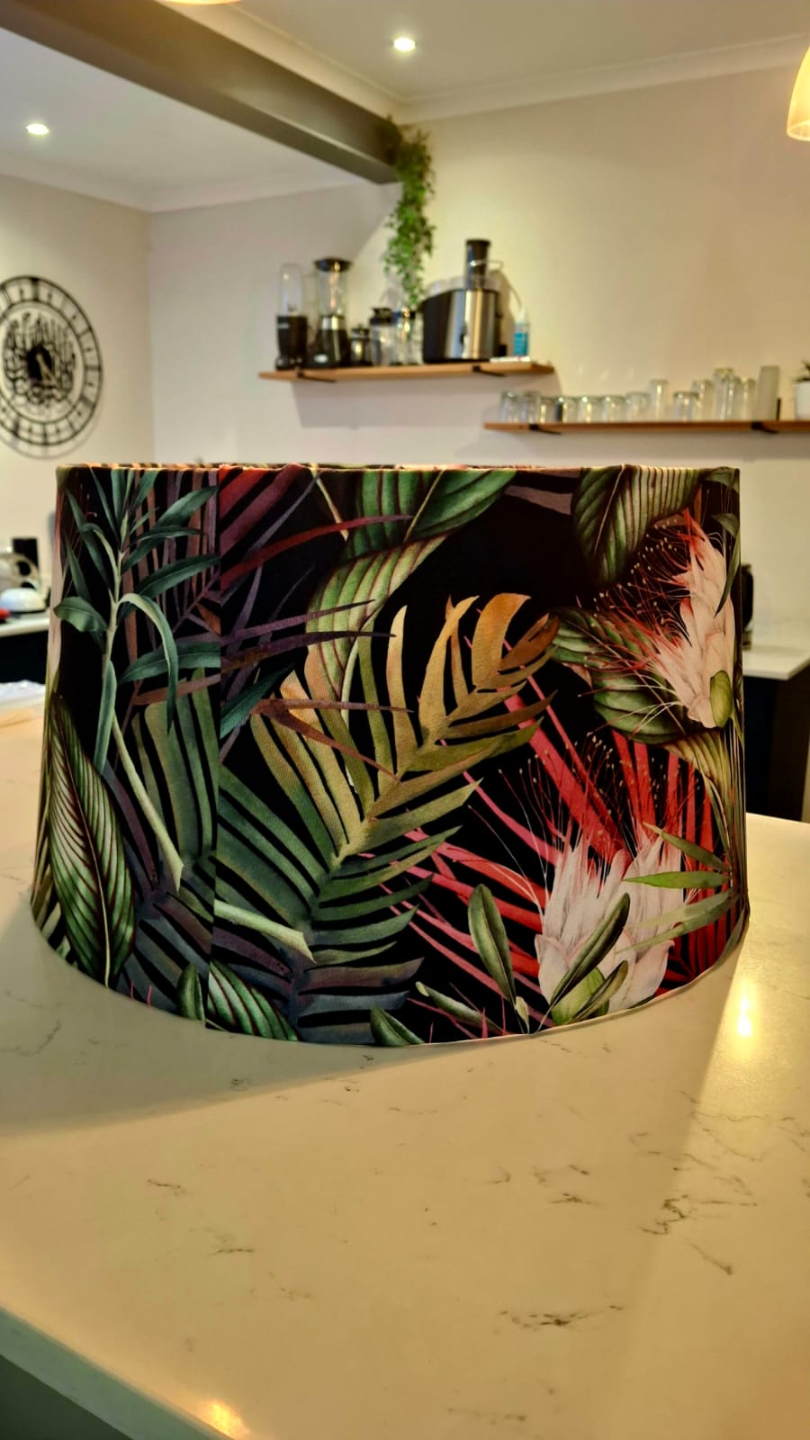 Dark Exotic Rainforest Lampshade - Large