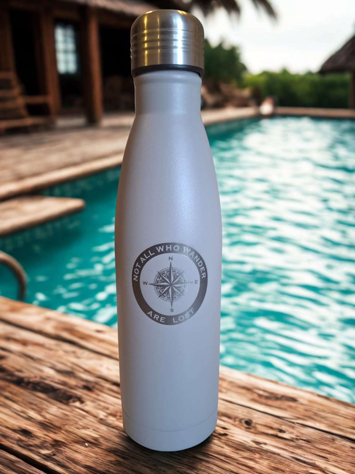 Insulated water bottle with quote (Wonder)