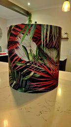 Dark Exotic Rainforest Lampshade - Medium