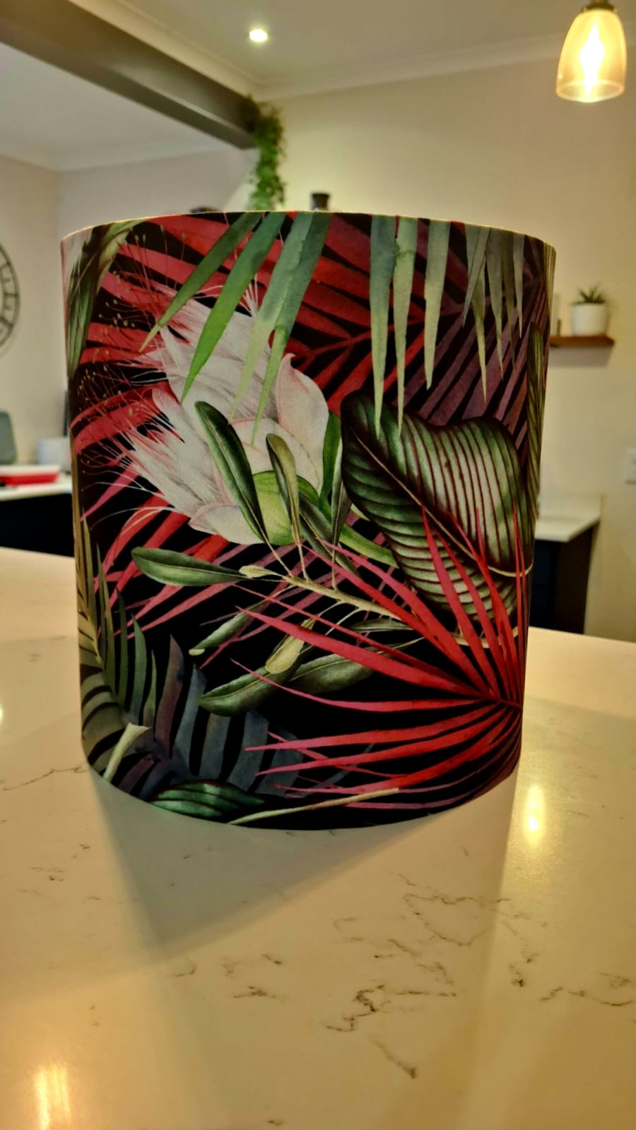Dark Exotic Rainforest Lampshade - Medium