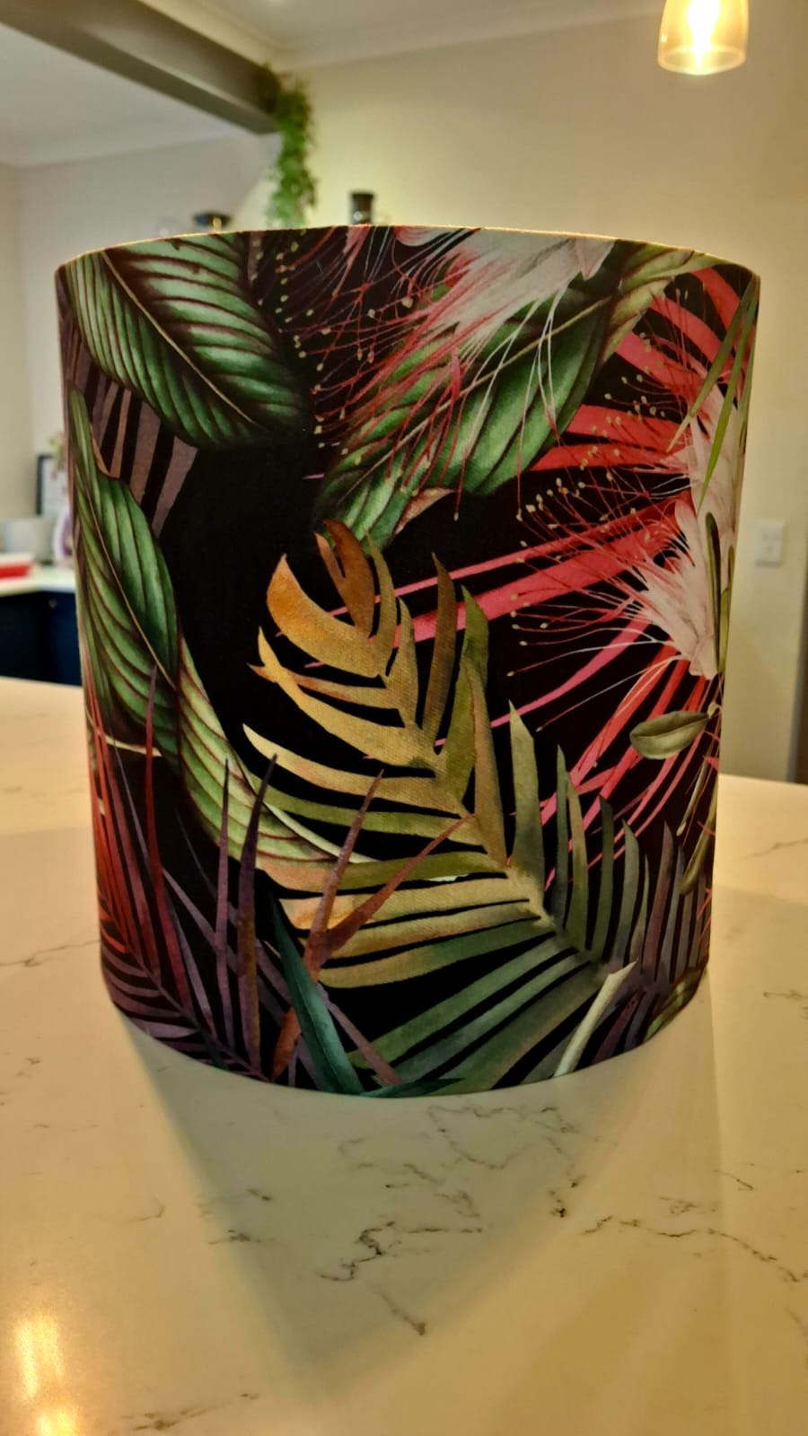 Dark Exotic Rainforest Lampshade - Medium